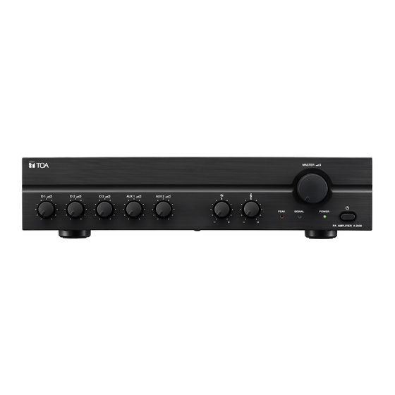 Toa A-2030 Manual