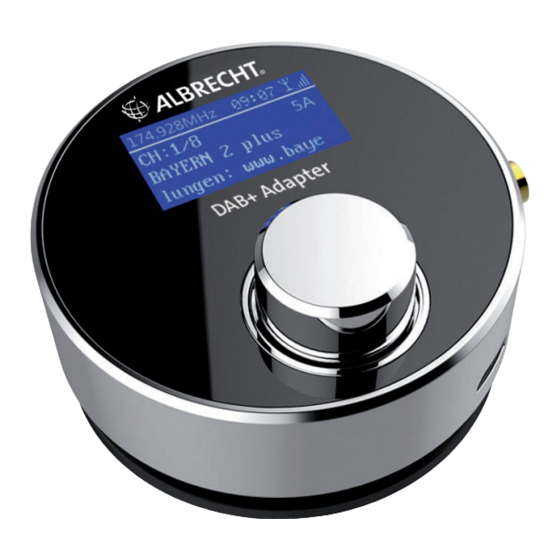 Albrecht Audio DR 54 Manual