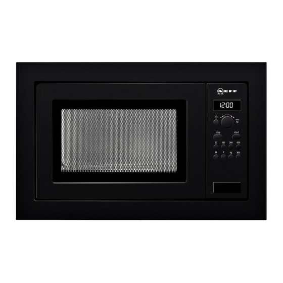 NEFF H56W20S0 Microwave Oven Manuals