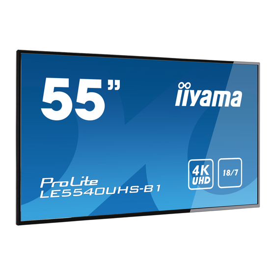 Iiyama ProLite LE434CJUHS User Manual