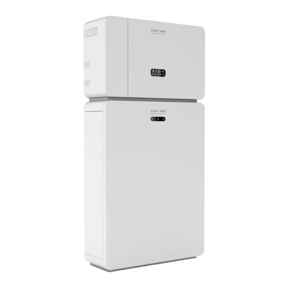 SunPower RESERVE-BAT-1-DC-10.1-INT Quick Installation Manual