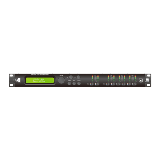 User Manuals: Marani DPA260P Speaker Management System
