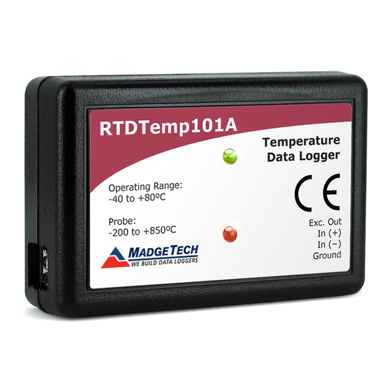 MadgeTech RTDTemp101A User Manual