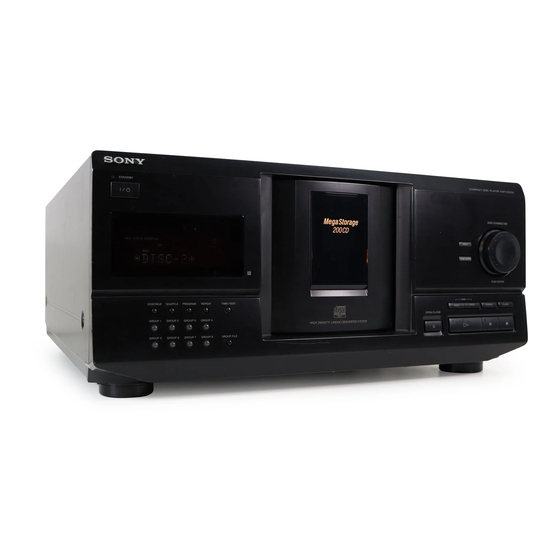 Sony CDP-CX235 Operating Instructions Manual