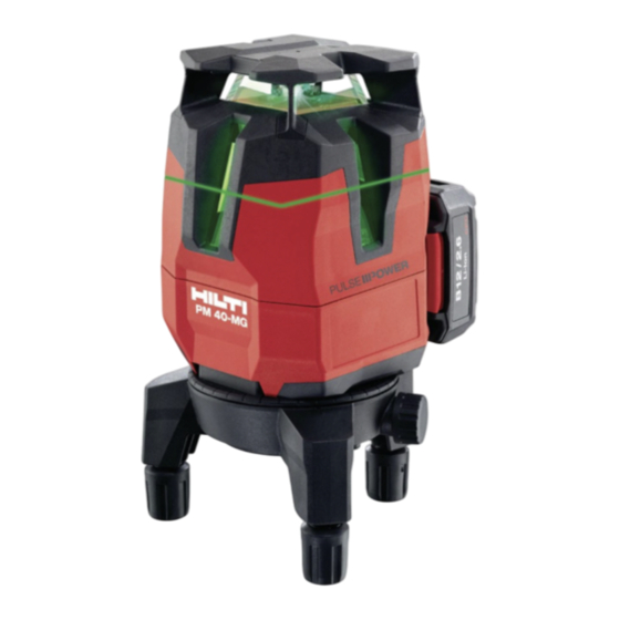 Hilti PM 40-MG Original Operating Instructions