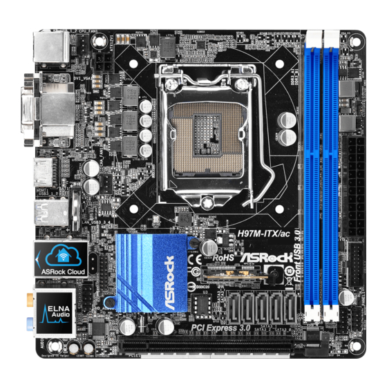ASROCK H97M-ITX/ac Manual