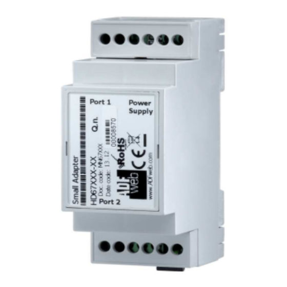 ADF Web HD67B30-B2 User Manual