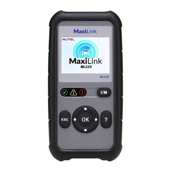 Autel MaxiLink ML529 Quick Reference Manual