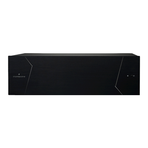 Storm Audio PA MK3 Series Quick Start Manual