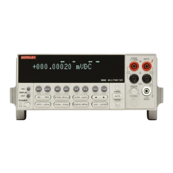 Keithley 2002 Calibration Manual