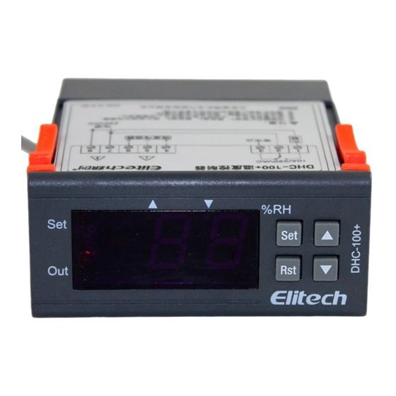 Elitech DHC-100+ Instructions