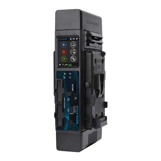 Haivision Pro3 Series Quick Start Manual