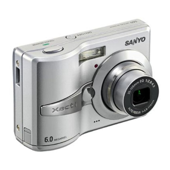 Sanyo VPC S6 - Xacti Digital Camera Instruction Manual