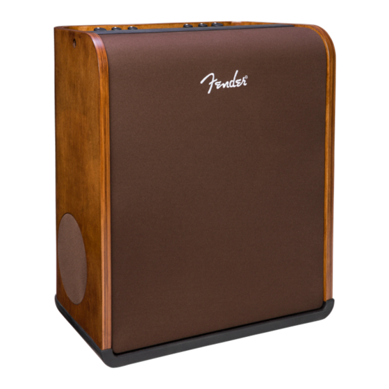 Fender Acoustic SFX Manual