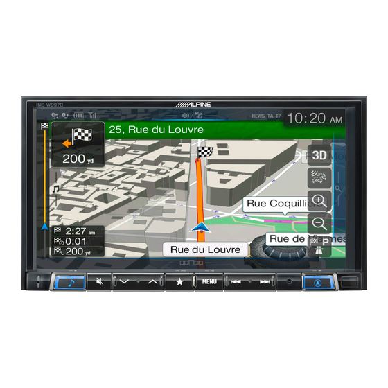 Alpine INE-W997D Installation Manual