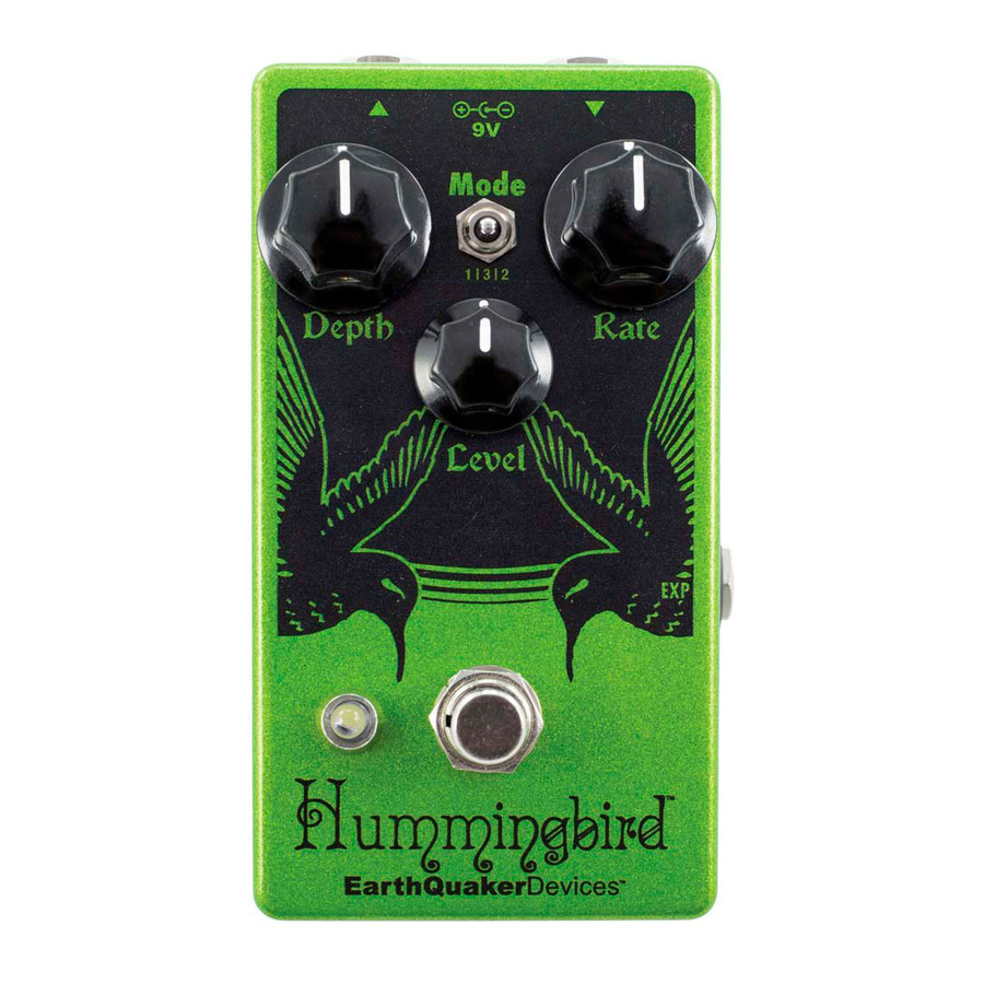 EarthQuaker Devices Hummingbird Operation Manual