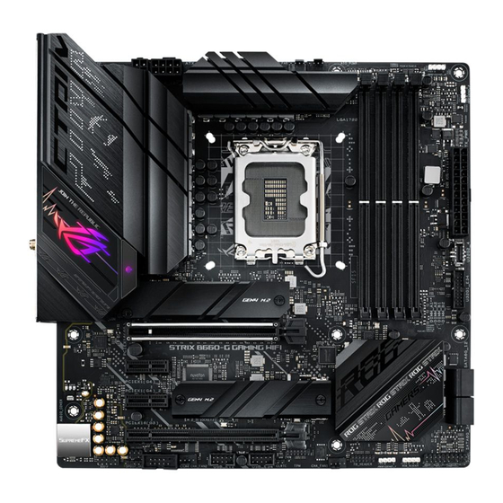 ASUSTeK COMPUTER ROG STRIX 8660-G GAMING WIFI Quick Start Manual