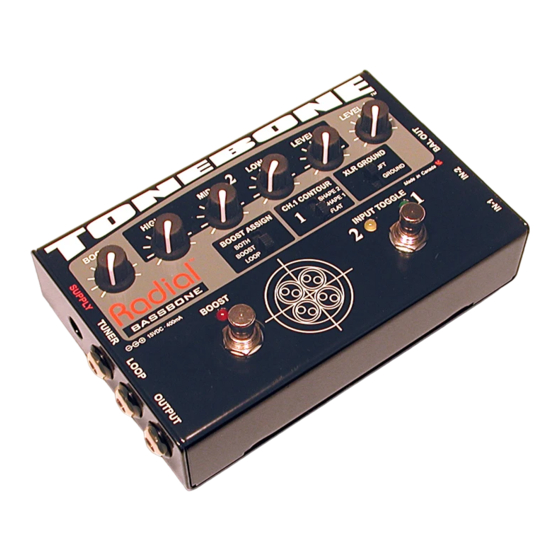 Radial Engineering TONEBONE R800 7070 Owner's Manual