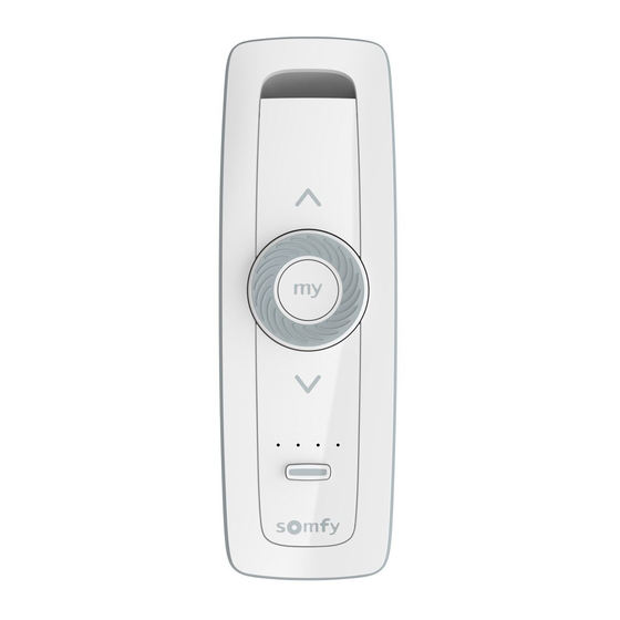 SOMFY Situo 5 Variation RTS Quick Start Manual