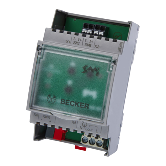 Becker KNX/SMI Actuator REG-3TE 16K BT Installation Instructions Manual