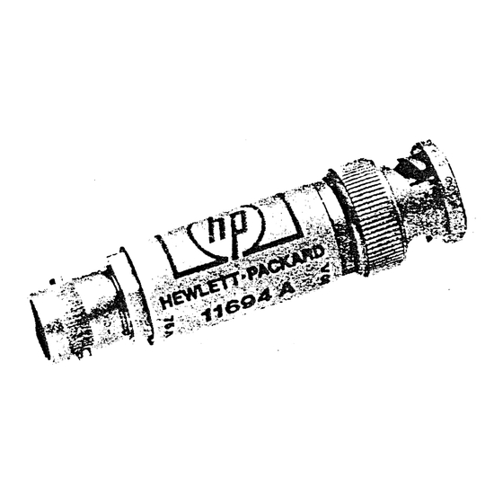 HP 11694A Operating And Service Manual