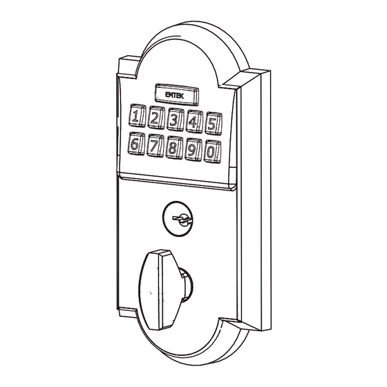 Emtek Keypad Deadbolt Locksets Installation & Programming Manual