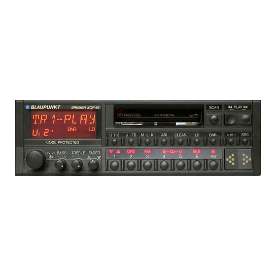 Blaupunkt BREMEN SQR 49 Operating Instructions Manual