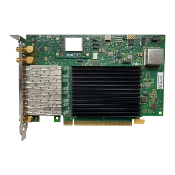 User Manuals: Intel E810-XXVDA4T Network Adapter