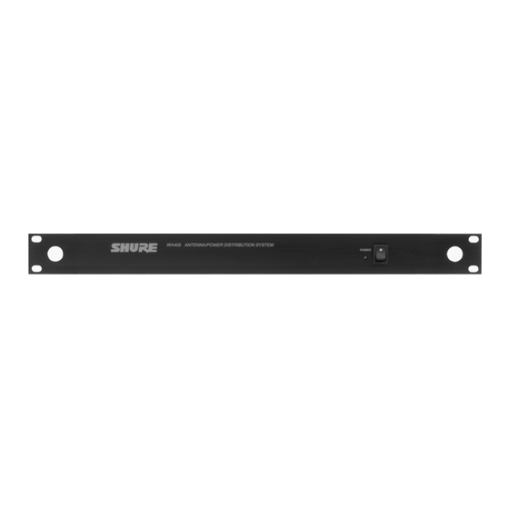 Shure WA405 User Manual
