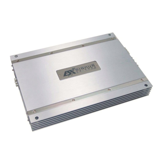 ESX Signum SX-1000 Owner's Manual