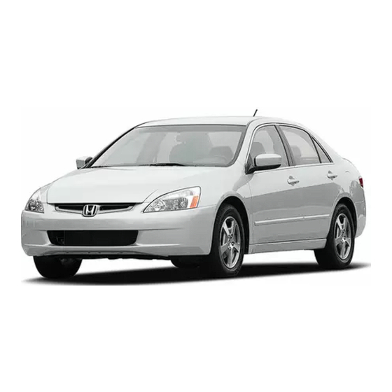 Honda 2005 Accord Hybrid Owner's Manual