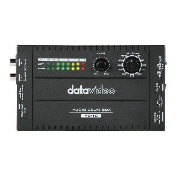 Data Video AD-10 Instruction Manual