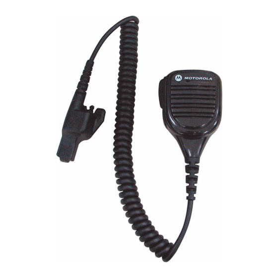 Motorola solutions PMMN4038 Manuals