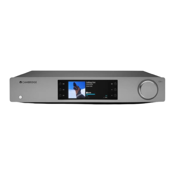 Cambridge Audio CXN Manual