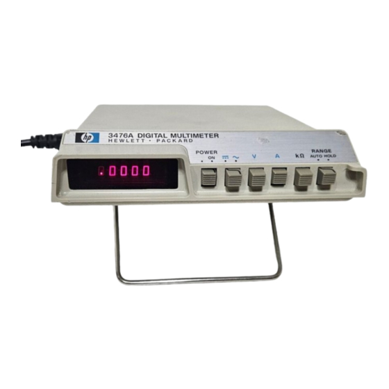HP 3476A Operating And Service Manual