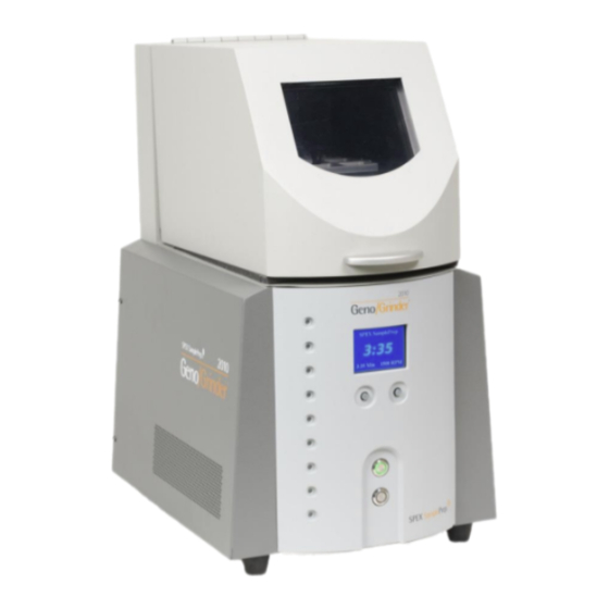 SPEX SamplePrep Geno/Grinder 2010 Operating Manual