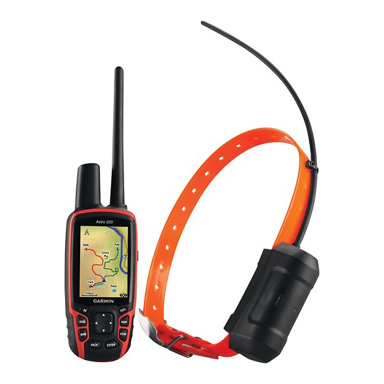 Garmin Astro Instructions Manual