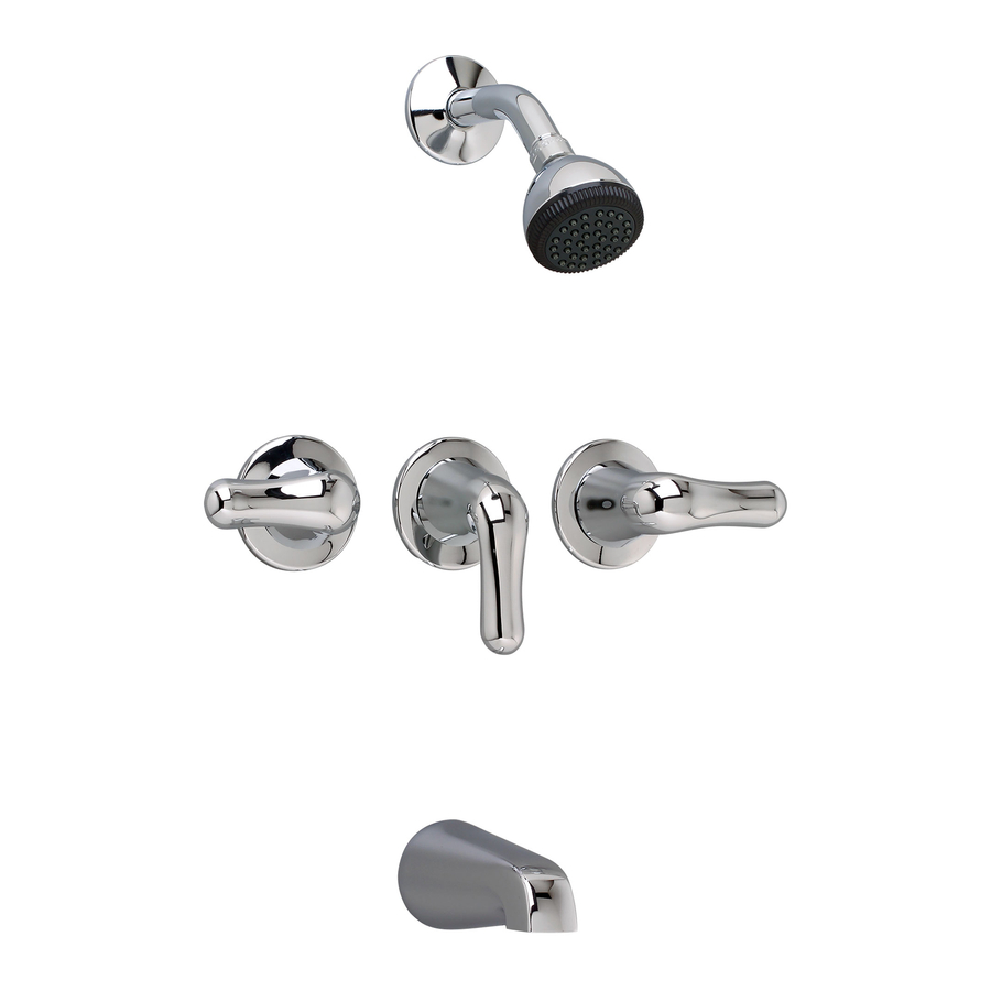 American Standard Colony Soft 3-Handle Bath/Shower Fitting 3375.302 Specification Sheet