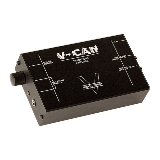 Musical Fidelity V-CAN Instructions