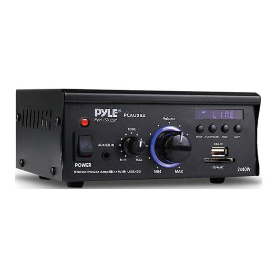 Pyle PCAU25A User Manual