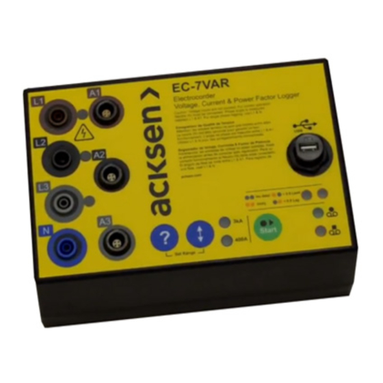 Acksen EC-7VAR-RS User Instructions