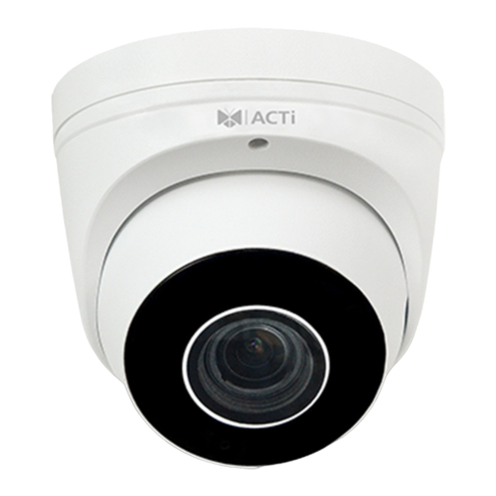 User Manuals: ACTi Z81 Outdoor Dome Camera