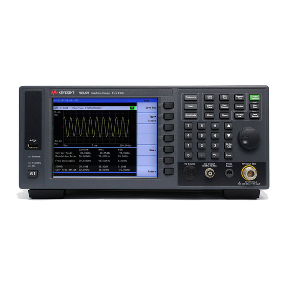 Keysight N9320B Quick Start Manual