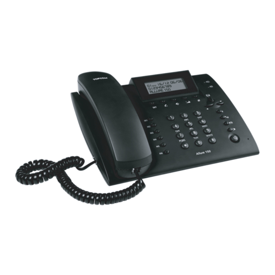 Topcom ALLURE 150 Manual