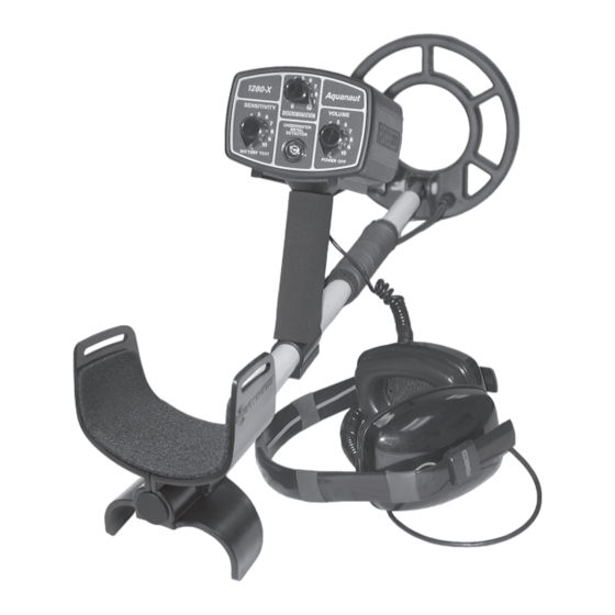 Fisher Research Labs 1280-X Aquanaut Operating Manual