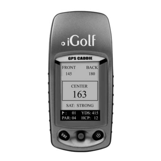 iGolf GPS Caddie User Manual