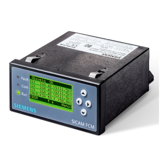 Siemens SICAM FCM Manual