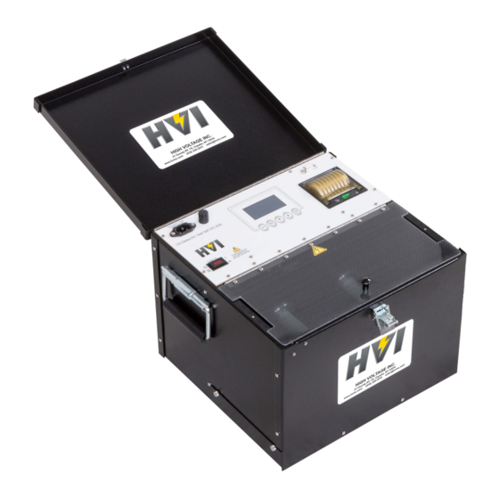 High Voltage DTS-60A Operator's Manual