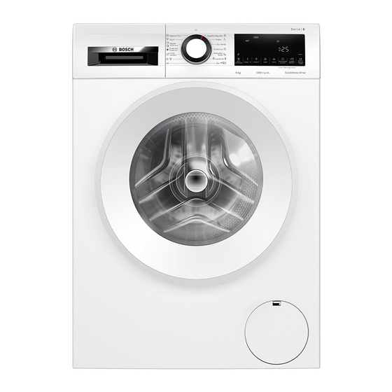 Bosch WGG14201ES User Manual And Installation Instructions