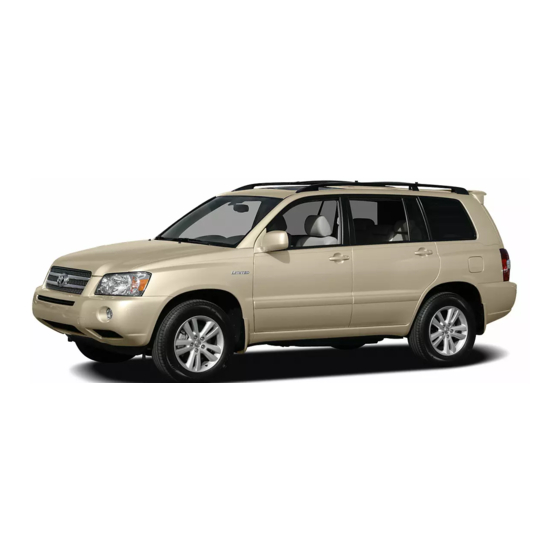 Toyota HIGHLANDER HYBRID 2007 Manual